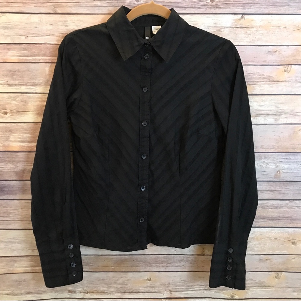 H&M Divided Button Down Shirt Size 10